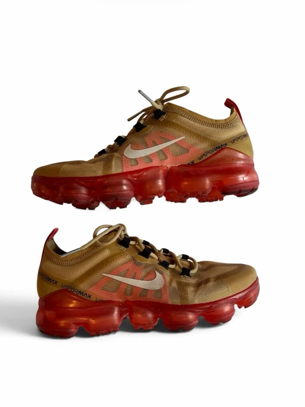 Air Vapormax 2019 Club Gold Ember Glow AR6631-701- Mens US Size 5 Shoes